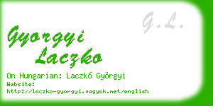 gyorgyi laczko business card